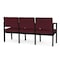 Lesro Wine/Mulberry (Red) Seat, 3 Seat Sofa, 64.5 W 24.5 L 32 H, Open House Solid Color Fabric Seat LS3101 - alternate 3